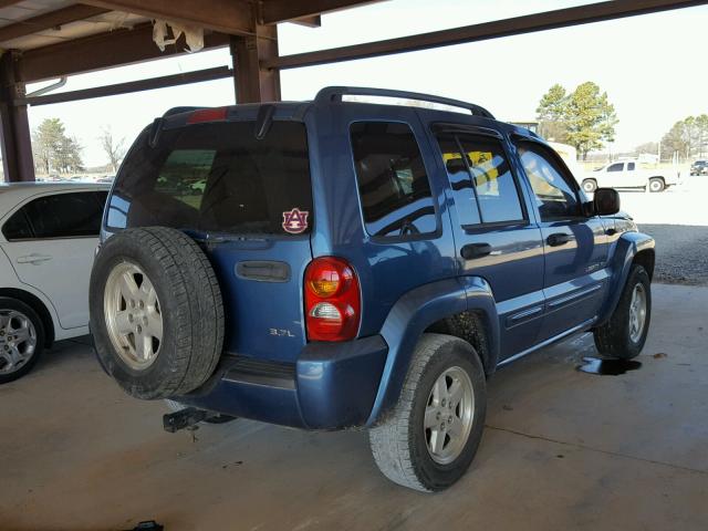 1J4GK58K03W602677 - 2003 JEEP LIBERTY LI BLUE photo 4