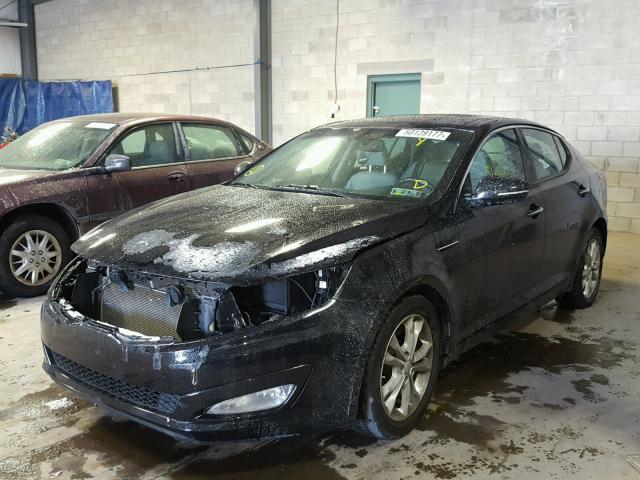 5XXGN4A7XDG172110 - 2013 KIA OPTIMA EX BLACK photo 2