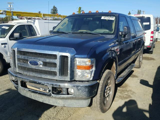 1FTSX21R28ED83757 - 2008 FORD F250 SUPER BLUE photo 2