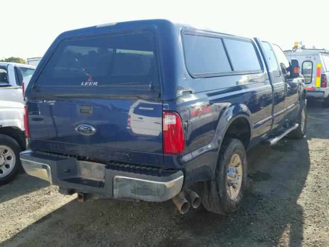 1FTSX21R28ED83757 - 2008 FORD F250 SUPER BLUE photo 4