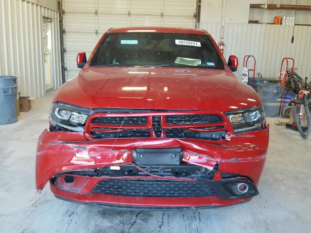 1C4RDHDG2EC586210 - 2014 DODGE DURANGO LI RED photo 9