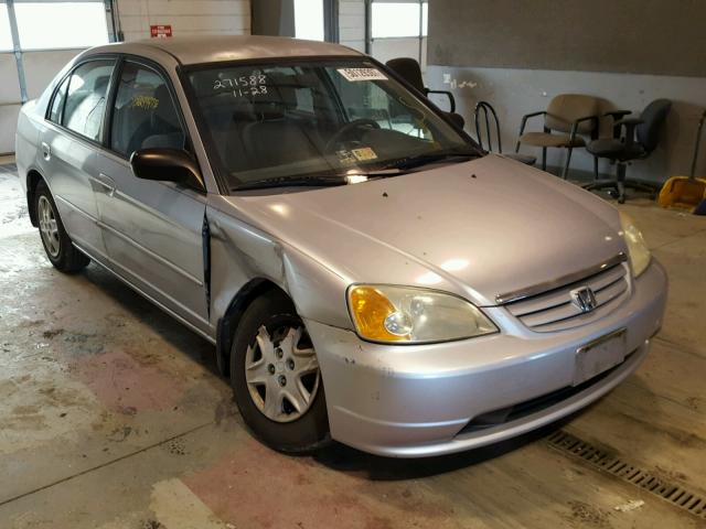 2HGES165X3H583610 - 2003 HONDA CIVIC LX SILVER photo 1