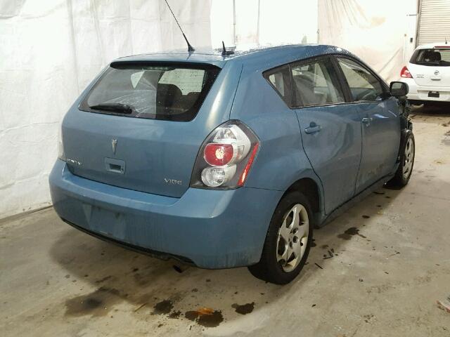 5Y2SP67879Z449798 - 2009 PONTIAC VIBE BLUE photo 4