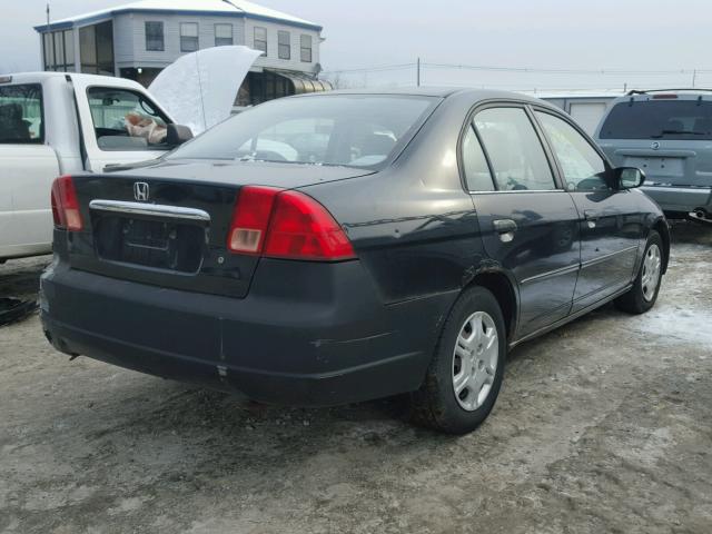 2HGES16571H503290 - 2001 HONDA CIVIC LX BLACK photo 4