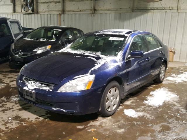 1HGCM56405A017506 - 2005 HONDA ACCORD LX BLUE photo 2