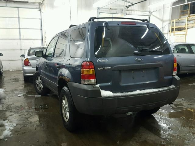 1FMYU02ZX5KA23134 - 2005 FORD ESCAPE XLS BLUE photo 3