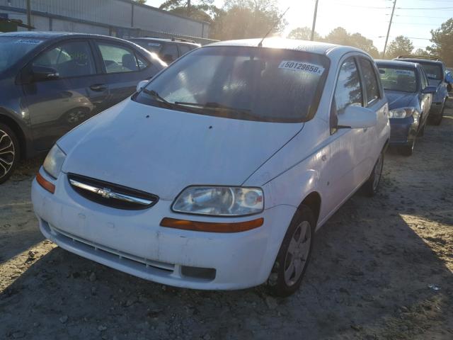 KL1TD66647B751558 - 2007 CHEVROLET AVEO BASE Ақ фото 2