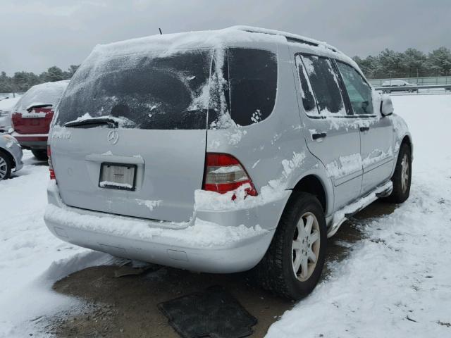 4JGAB72E41A276060 - 2001 MERCEDES-BENZ ML 430 SILVER photo 4