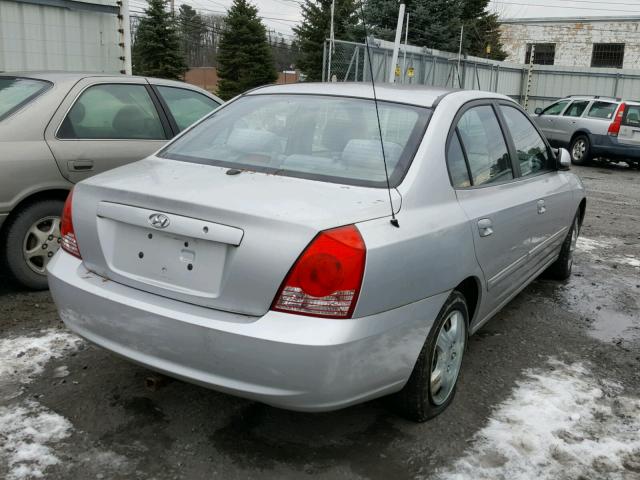 KMHDN46D34U732055 - 2004 HYUNDAI ELANTRA GL SILVER photo 4