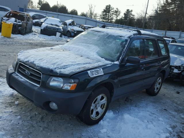 JF1SG63605H751458 - 2005 SUBARU FORESTER 2 GREEN photo 2