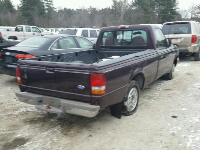 1FTCR10A3RUC96591 - 1994 FORD RANGER MAROON photo 4