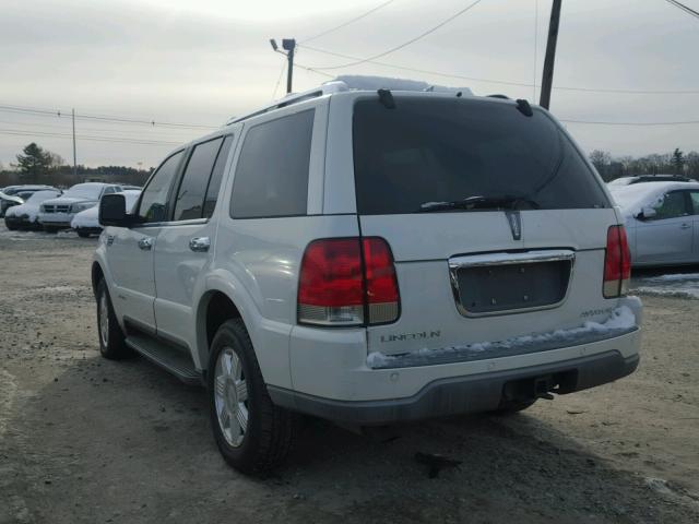 5LMEU78H33ZJ15861 - 2003 LINCOLN AVIATOR WHITE photo 3