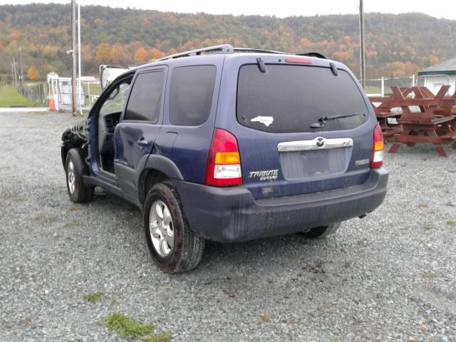 4F2YU06151KM59988 - 2001 MAZDA TRIBUTE DX BLUE photo 3