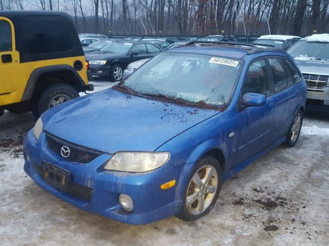JM1BJ245X31136030 - 2003 MAZDA PROTEGE PR BLUE photo 2