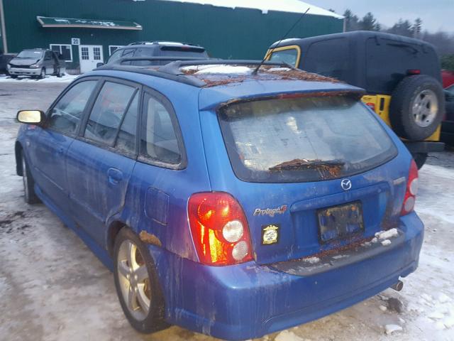 JM1BJ245X31136030 - 2003 MAZDA PROTEGE PR BLUE photo 3