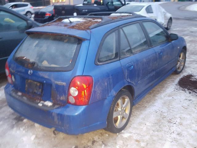 JM1BJ245X31136030 - 2003 MAZDA PROTEGE PR BLUE photo 4