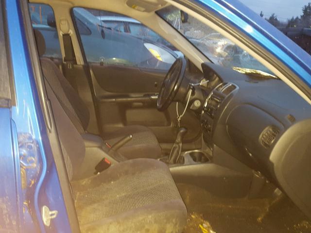 JM1BJ245X31136030 - 2003 MAZDA PROTEGE PR BLUE photo 5