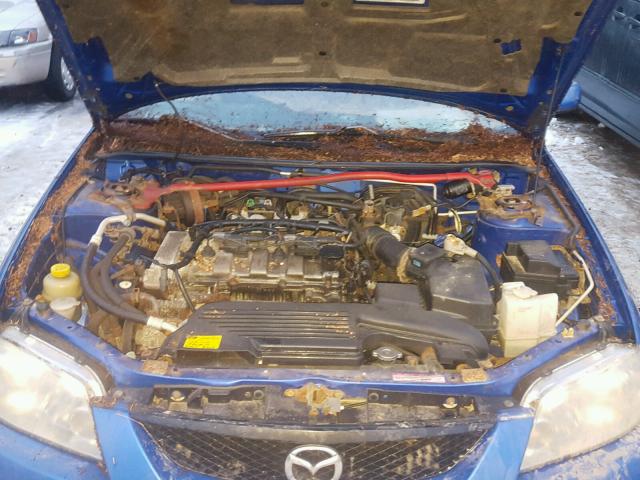 JM1BJ245X31136030 - 2003 MAZDA PROTEGE PR BLUE photo 7