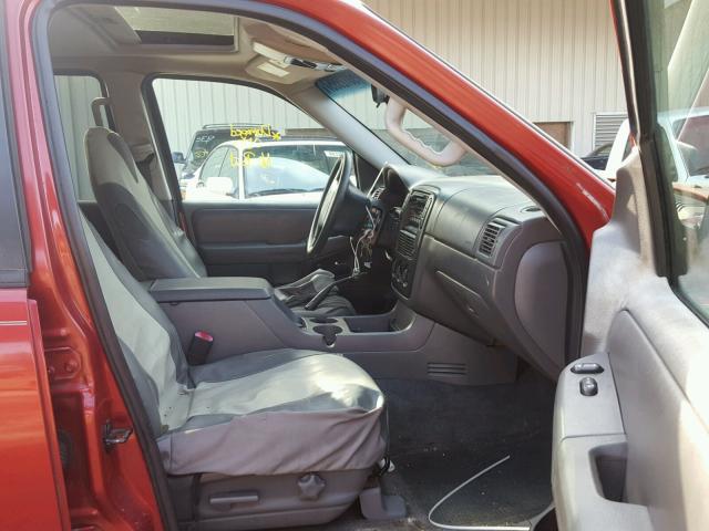 1FMZU63EX2UB02709 - 2002 FORD EXPLORER X BURGUNDY photo 5