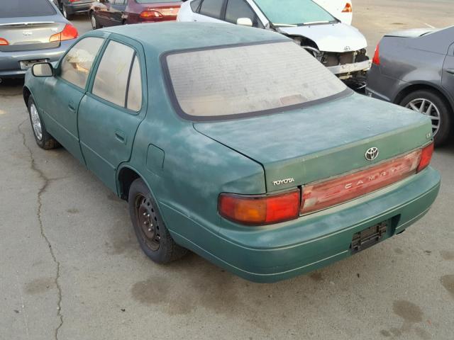 JT2SK12E1S0296238 - 1995 TOYOTA CAMRY LE GREEN photo 3