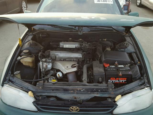 JT2SK12E1S0296238 - 1995 TOYOTA CAMRY LE GREEN photo 7