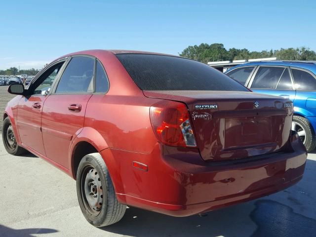 KL5JD56Z67K713484 - 2007 SUZUKI FORENZA BA RED photo 3