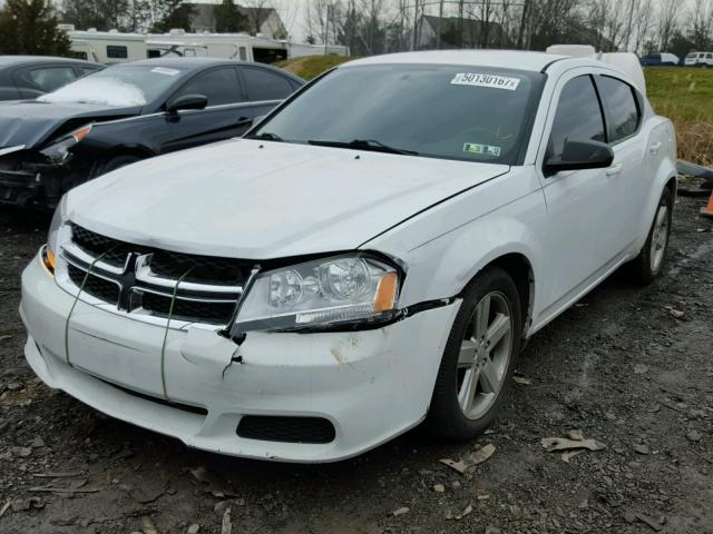 1C3CDZAB2DN563537 - 2013 DODGE AVENGER SE WHITE photo 2