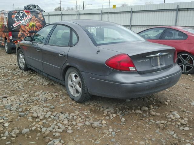 1FAFP55212G248089 - 2002 FORD TAURUS SES GRAY photo 3