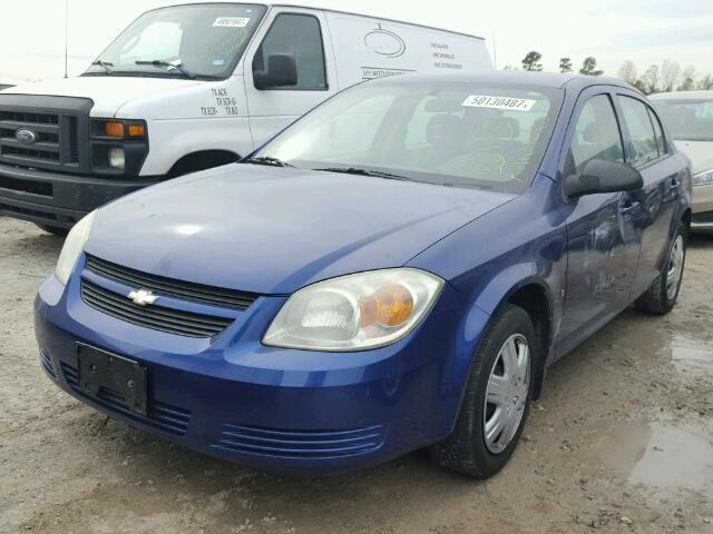 1G1AK55F277138321 - 2007 CHEVROLET COBALT LS BLUE photo 2