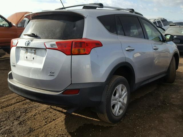 JTMBFREV8D5020392 - 2013 TOYOTA RAV4 LE GRAY photo 4