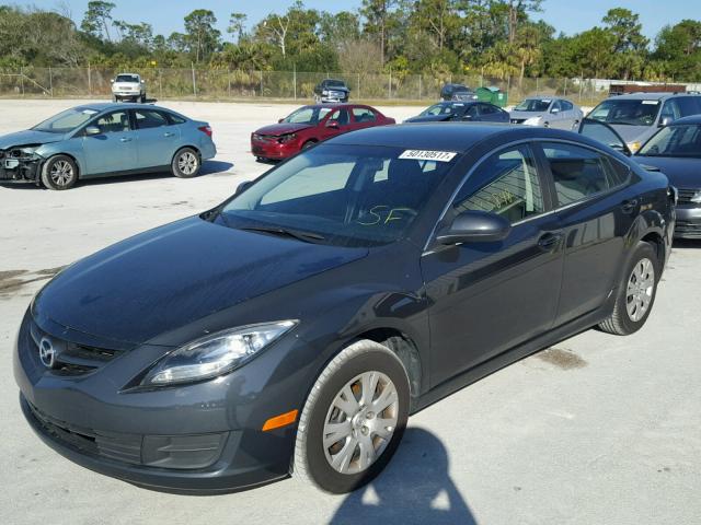 1YVHZ8BH5C5M42347 - 2012 MAZDA 6 I GRAY photo 2