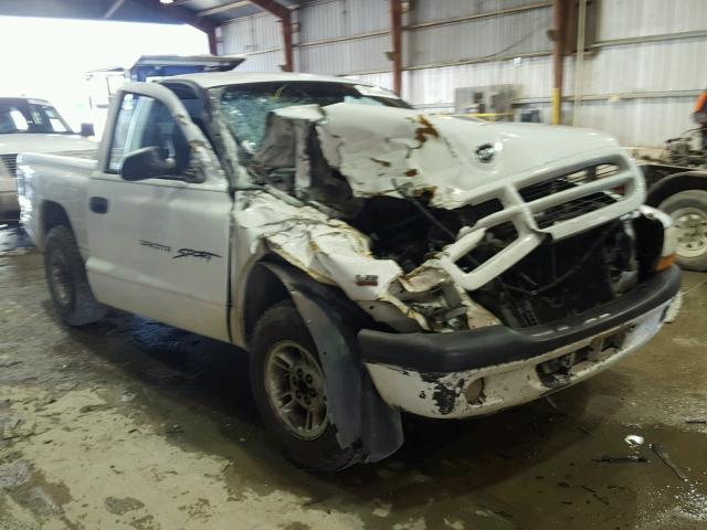 1B7FL26X7YS604033 - 2000 DODGE DAKOTA WHITE photo 1