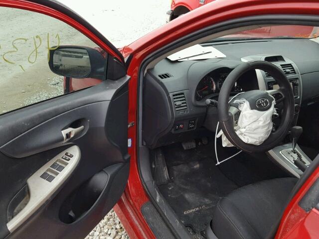 5YFBU4EE9DP223769 - 2013 TOYOTA COROLLA BA RED photo 9