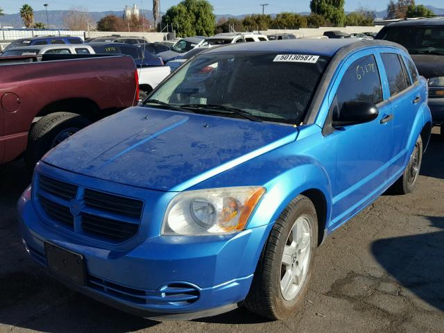 1B3HB28B78D662260 - 2008 DODGE CALIBER BLUE photo 2