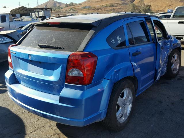 1B3HB28B78D662260 - 2008 DODGE CALIBER BLUE photo 4