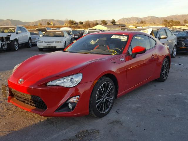 JF1ZNAA16E9703049 - 2014 TOYOTA SCION FR-S RED photo 2