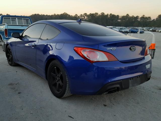 KMHHU6KH6CU079020 - 2012 HYUNDAI GENESIS CO BLUE photo 3