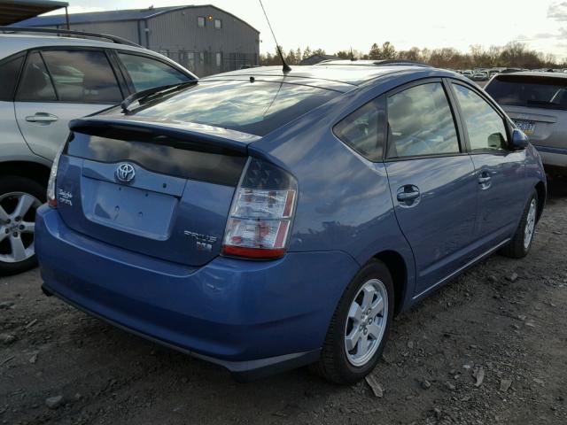 JTDKB20U157023156 - 2005 TOYOTA PRIUS BLUE photo 4