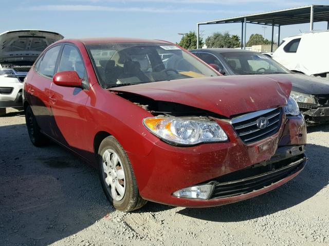 KMHDU46D27U251740 - 2007 HYUNDAI ELANTRA GL RED photo 1