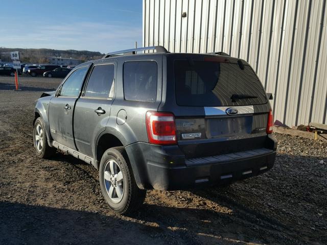 1FMCU94188KA77834 - 2008 FORD ESCAPE LIM GRAY photo 3