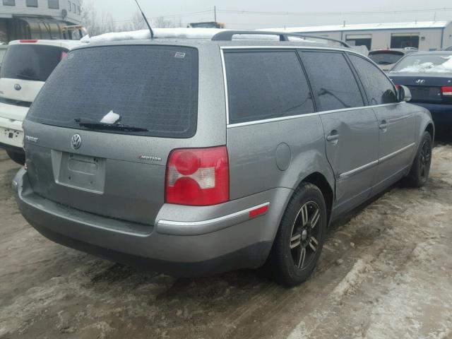 WVWVD63B14E280207 - 2004 VOLKSWAGEN PASSAT GLS GRAY photo 4