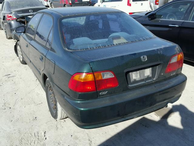2HGEJ6614YH579914 - 2000 HONDA CIVIC BASE GREEN photo 3