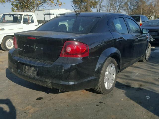 1C3CDZAB8EN154413 - 2014 DODGE AVENGER SE BLACK photo 4