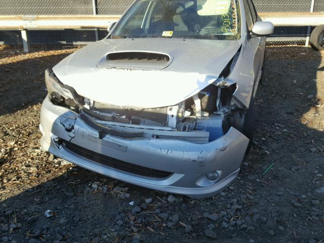 JF1GE76699G511818 - 2009 SUBARU IMPREZA WR SILVER photo 9