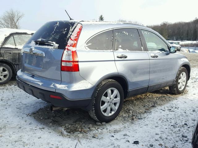 5J6RE48569L067563 - 2009 HONDA CR-V EX BLUE photo 4