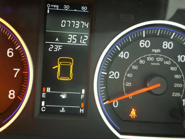 5J6RE48569L067563 - 2009 HONDA CR-V EX ლურჯი ფოტო 8