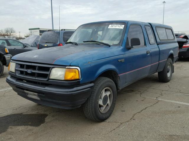 1FTCR14XXPPB50408 - 1993 FORD RANGER SUP GREEN photo 2