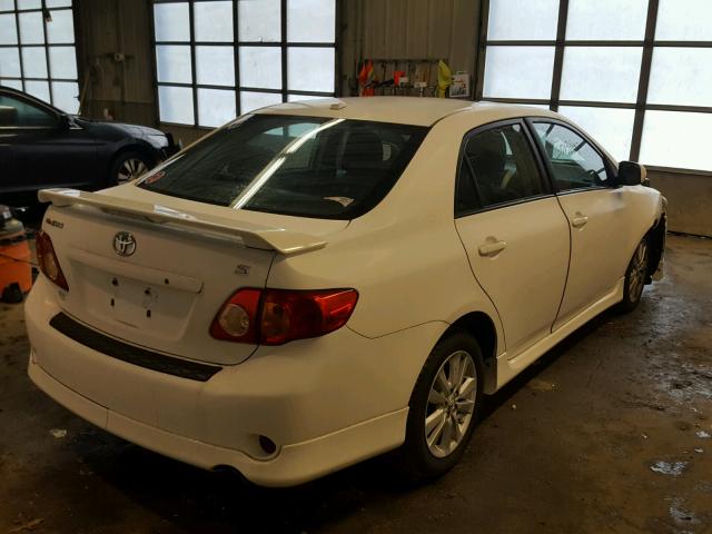 1NXBU40E99Z031703 - 2009 TOYOTA COROLLA BA WHITE photo 4