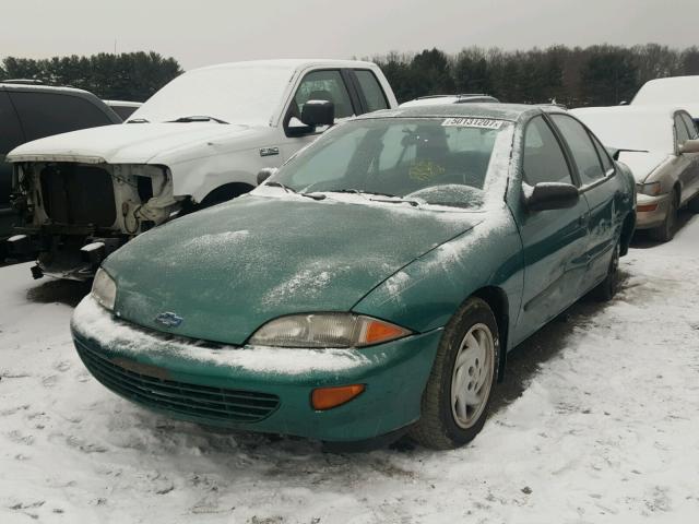 1G1JC5244X7159865 - 1999 CHEVROLET CAVALIER GREEN photo 2