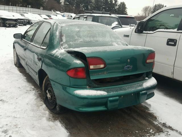 1G1JC5244X7159865 - 1999 CHEVROLET CAVALIER GREEN photo 3